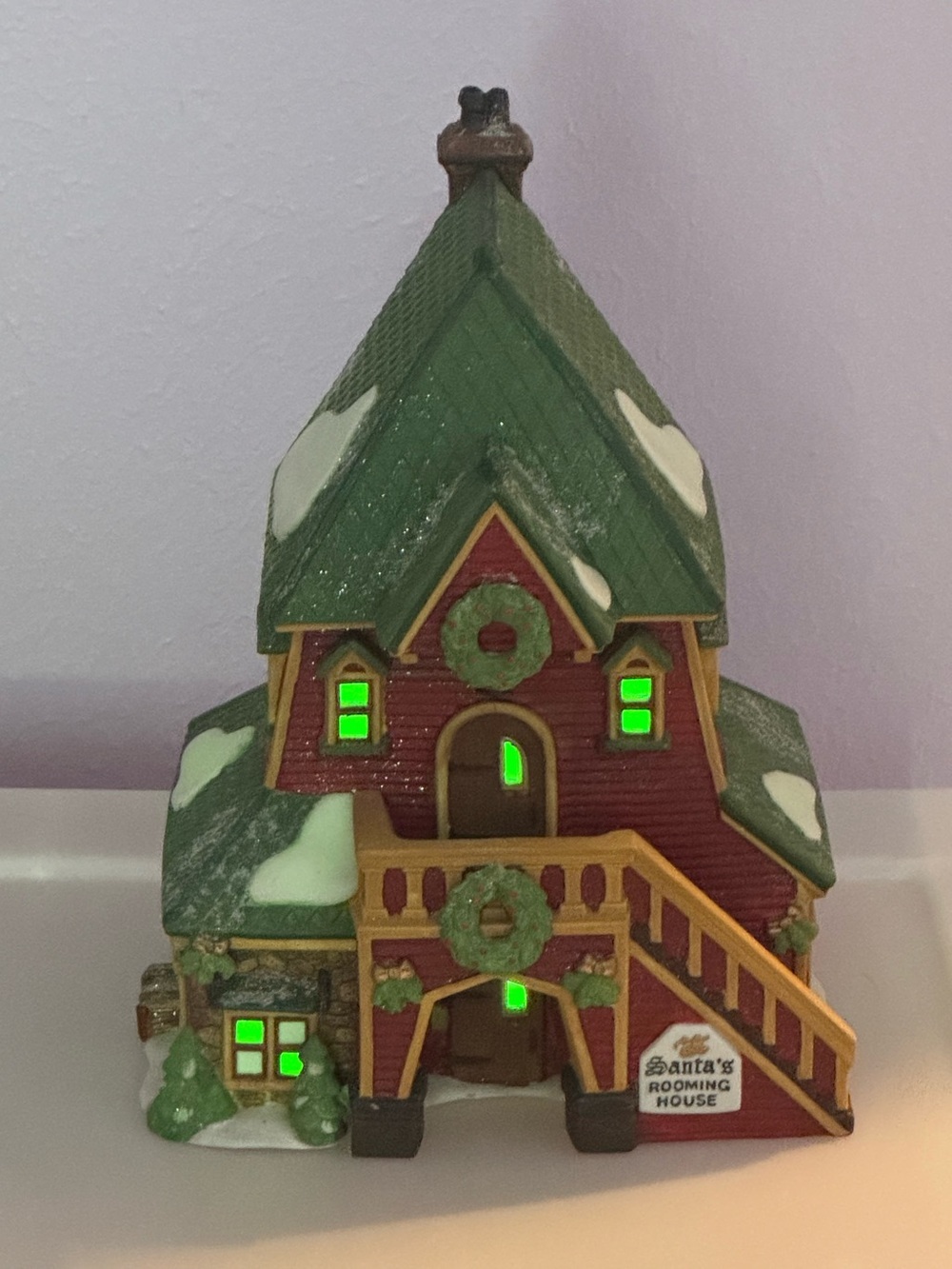 Vintage Department 56 Santa’s rooming house retired